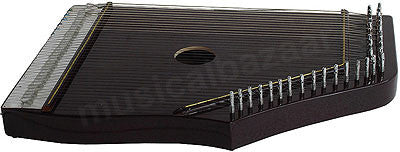 MAHARAJA MUSICALS Indian Swarmandal - Mahogany Color - 36 Strings - FB