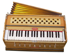 MAHARAJA MUSICALS Harmonium - A440 - 9 Stopper - Natural Color - ABG